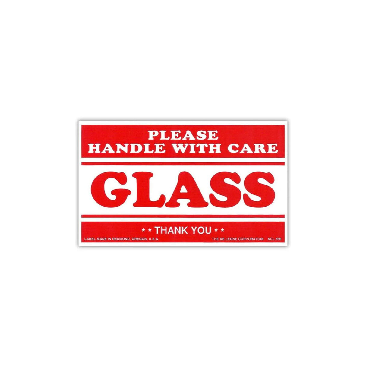 Multi-Purpose 2 1/2 '' x 4" Glass Labels 500 Labels per Roll