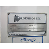 Bloemhof 860L Dough Sheeter & Moulder, Includes 2 Pressure Plates, Used Excellent Condition