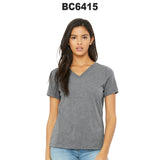 BELLA + CANVAS® Women's Relaxed Triblend Short Sleeve V-Neck T-shirt