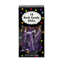 Gold Rock Candy Sticks – 8" 10.8 oz, 18-Pack
