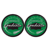 Creative Converting School Spirit Green Graduation Dessert Plates – 54ct