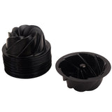 O'Creme Bakeable Plastic Mini Swirl Cake Pans, 4" Dia. x 2" H - Case of 1000
