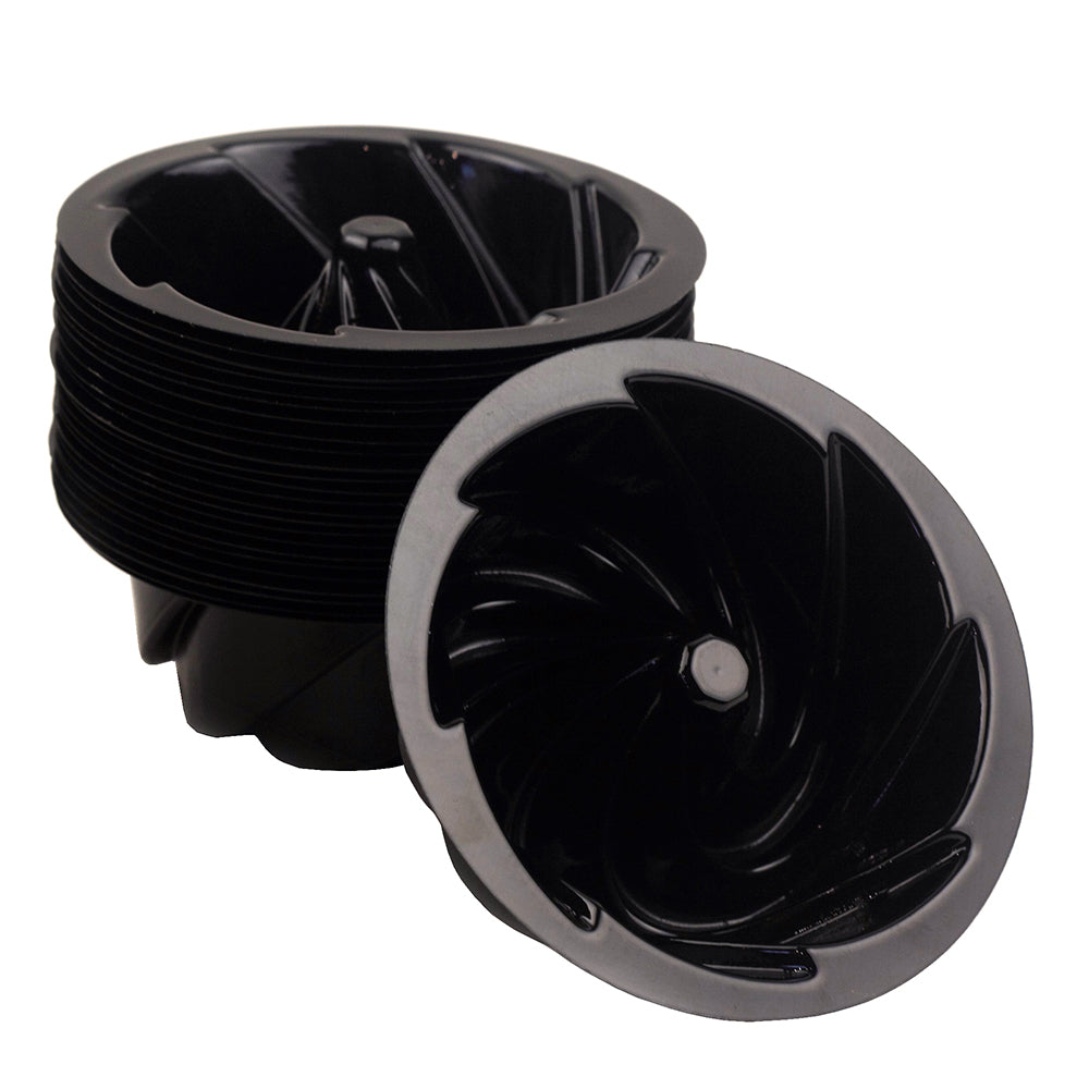 O'Creme Bakeable Plastic Mini Swirl Cake Pans, 4" Dia. x 2" H - Case of 1000