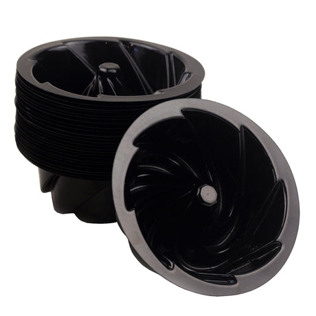 O'Creme Bakeable Plastic Mini Swirl Cake Pans, 4" Dia. x 2" H - Case of 1000