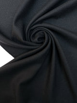 Wool Crepe Fabric Black