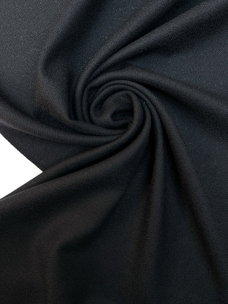 Wool Crepe Fabric Black
