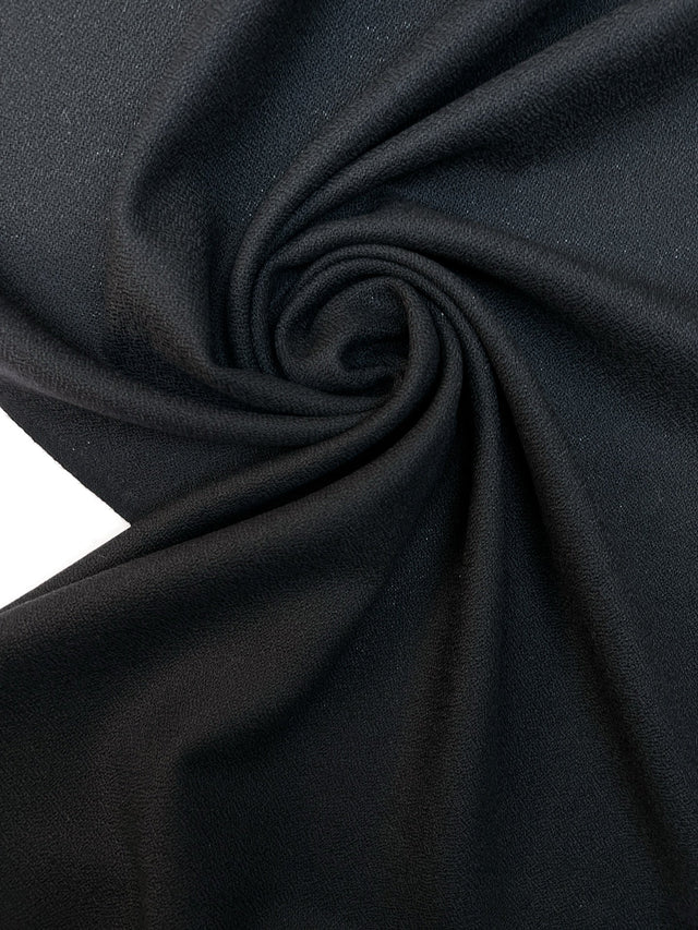 Wool Crepe Fabric Black