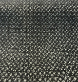 Saltaire Chenille Upholstery Fabric - Charcoal, Off-White/Gray, 54" Width (By The Yard)