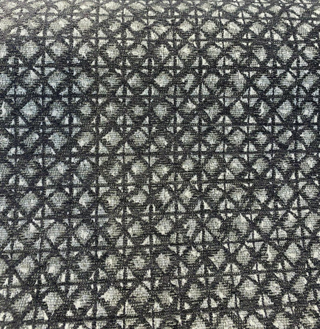 Saltaire Chenille Upholstery Fabric - Charcoal, Off-White/Gray, 54" Width (By The Yard)