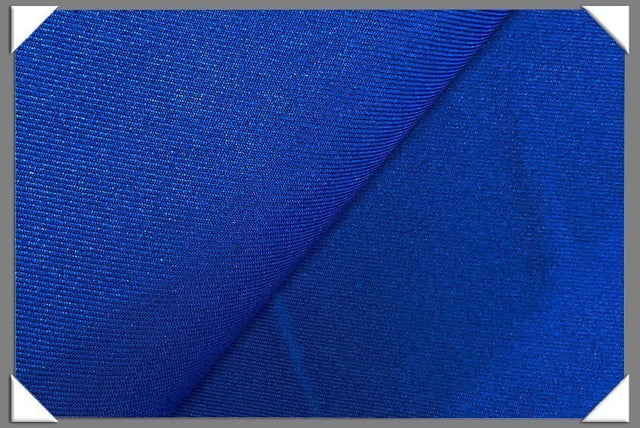 Blue Vegan Gabardine Fabric - Polyester Gabardine Fabric, Blue, 60" Width (1 Yard)
