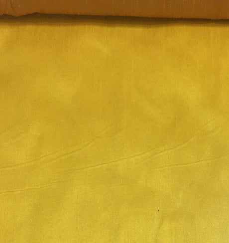 MariGold Shantung Faux Silk Polyester Fabric - Solid Marigold, 57" Width (1 Yard)