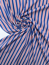 Cotton Poplin Blue Striped