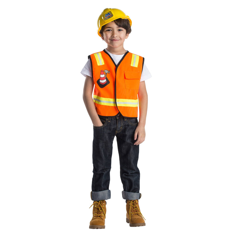Construction Worker Role Play Costume Set - Kids