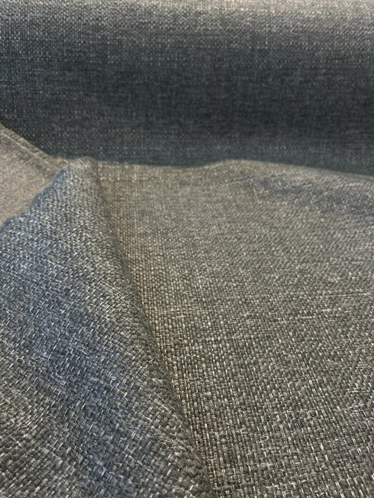Sampson Chenille Performance Fabric - Charcoal Gray Tweed, 58" Width (1 Yard)