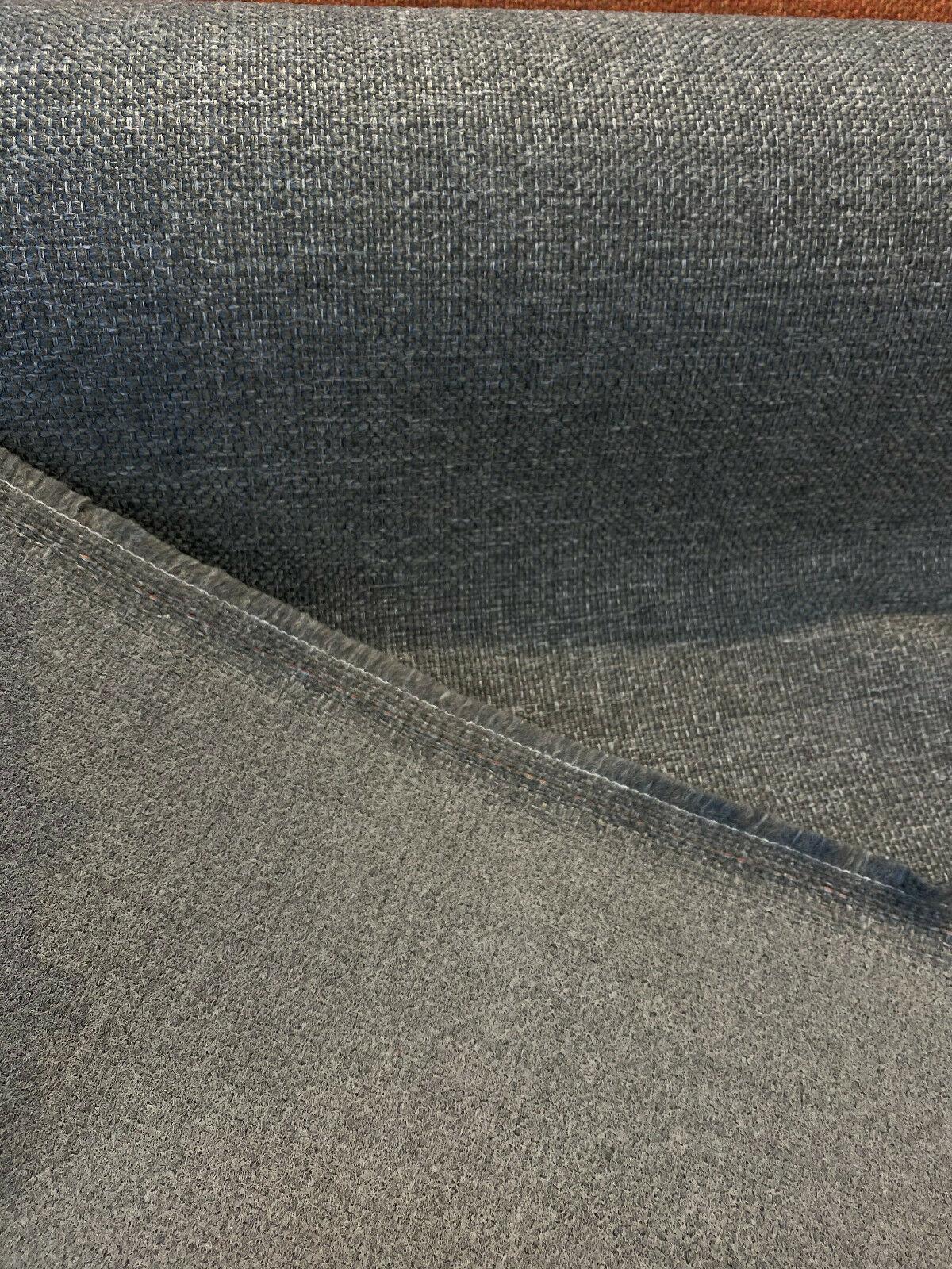 Sampson Chenille Performance Fabric - Charcoal Gray Tweed, 58" Width (1 Yard)