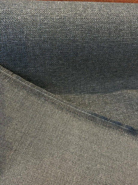Sampson Chenille Performance Fabric - Charcoal Gray Tweed, 58" Width (1 Yard)