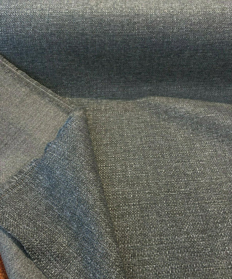 Sampson Chenille Performance Fabric - Charcoal Gray Tweed, 58" Width (1 Yard)