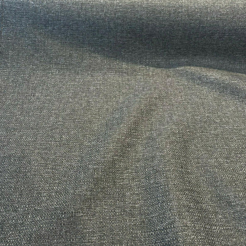 Sampson Chenille Performance Fabric - Charcoal Gray Tweed, 58" Width (1 Yard)