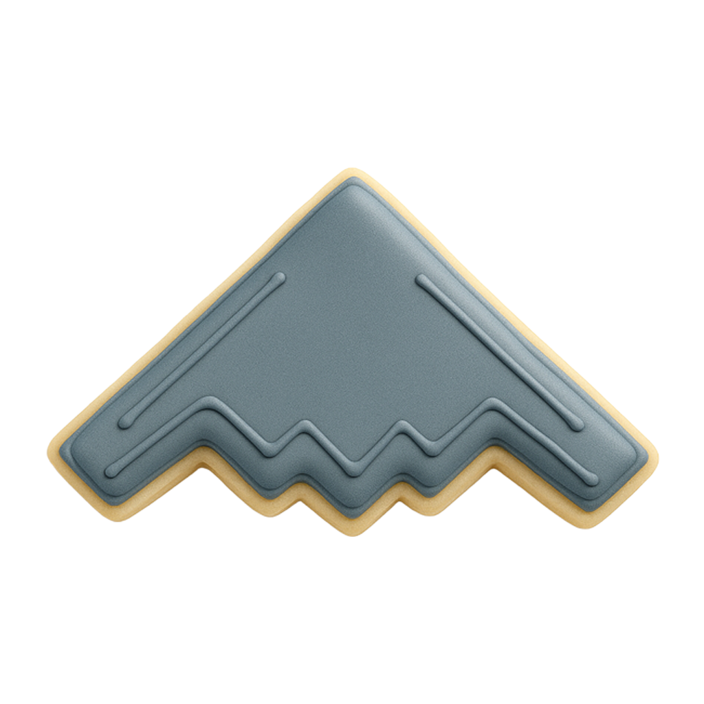 B2 Bomber Airplane Jet 4.5 inch Cookie Cutter - B2035