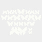 Crystal Candy Ivory Assorted Edible Butterflies - Pack of 22