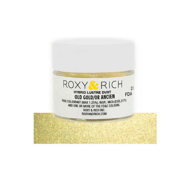 Roxy & Rich Old Gold Hybrid Luster Dust, 2.5 Grams