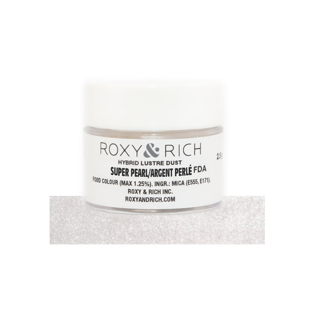 Roxy & Rich Silver Pearl Hybrid Luster Dust, 2.5 Grams