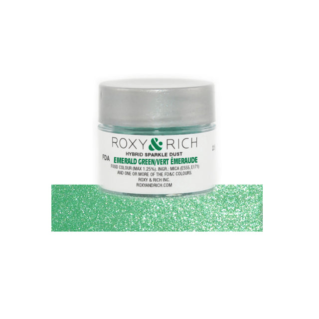 Roxy & Rich Emerald Green Hybrid Sparkle Dust, 2.5 Grams