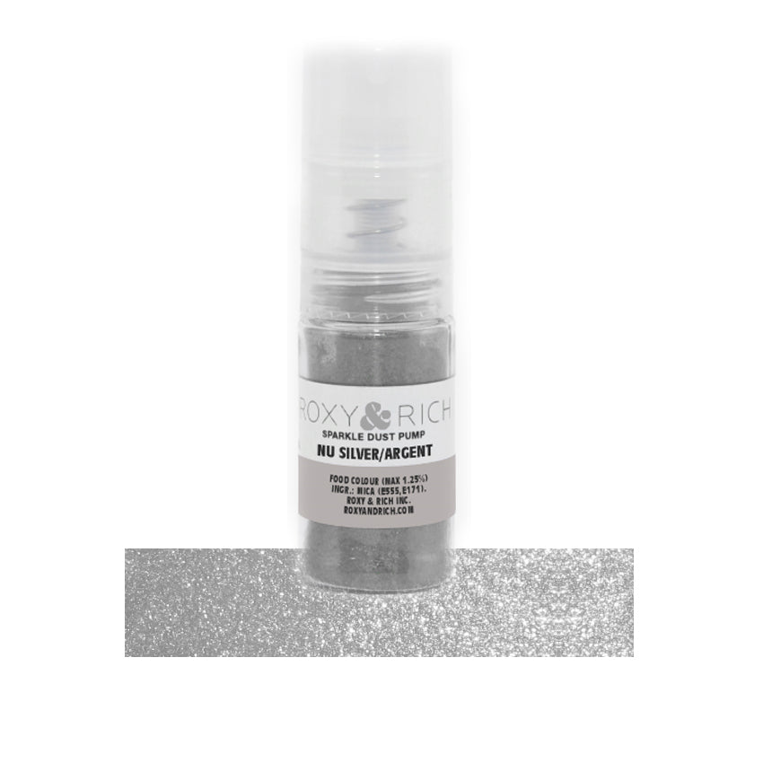 Roxy & Rich Nu Silver Sparkle Dust Pump, 4 Grams