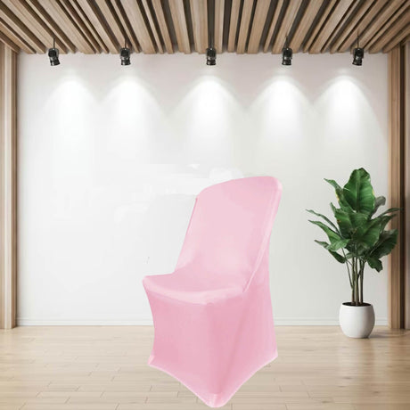 1 Pieza Funda Rosa Elástica de Spandex para Silla Plegable Lifetime Duradera y Lavable a Máquina