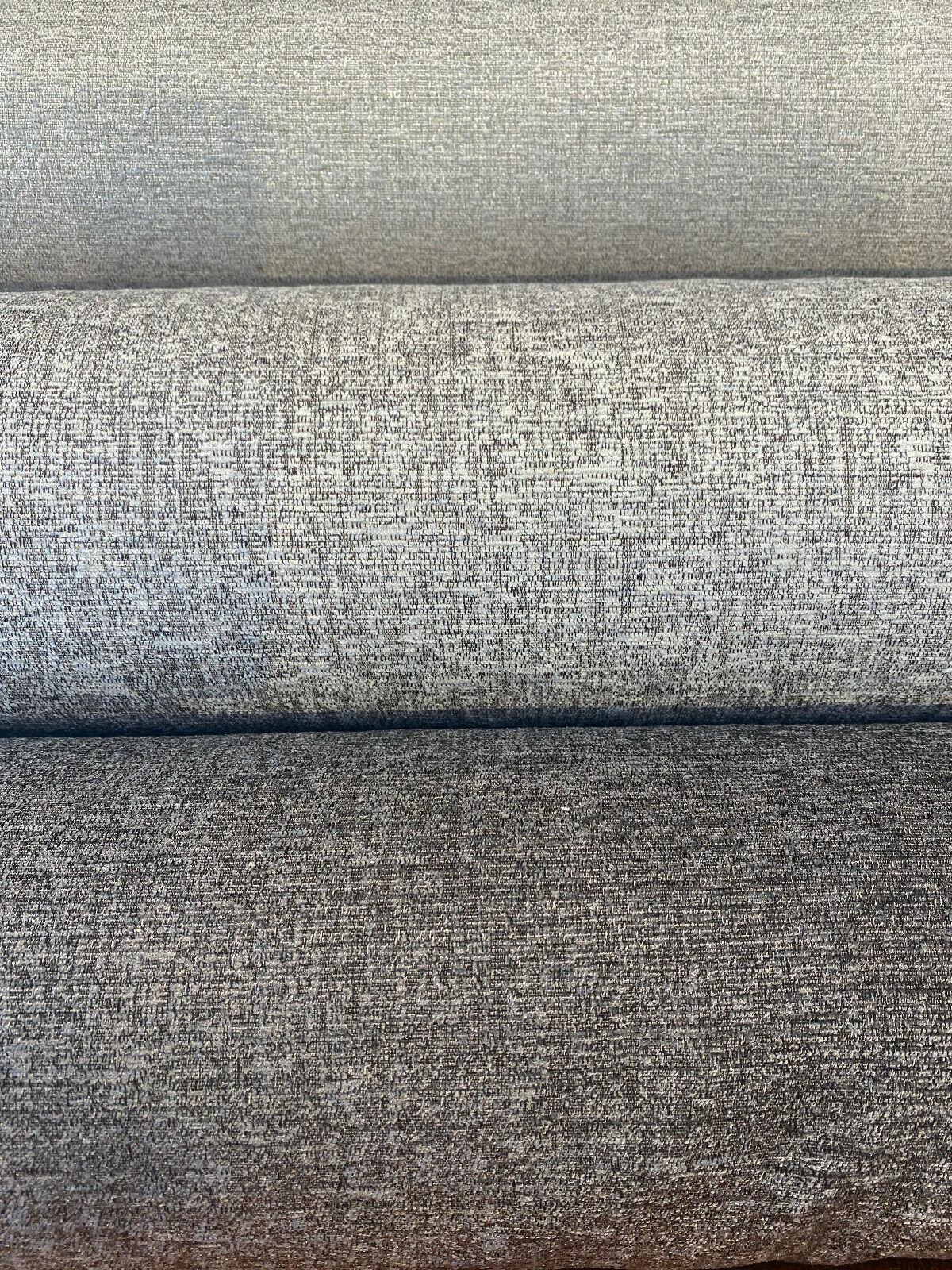 Softhide Polyester Cotton Fabric - Dusk Gray Slubbed Textured, 56" Width (1 Yard)