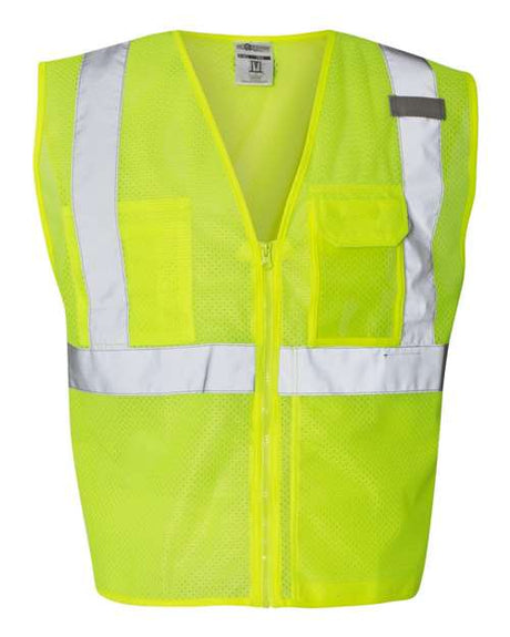 Kishigo Unisex Clear ID Safety Vest with Zipper Closure