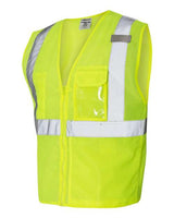 Clear ID Vest with Zipper Closure