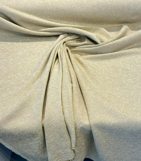 Fabricut Softhide Polyester Cotton Fabric - Toast Gold Slubbed Textured, 56" Width (1 Yard)