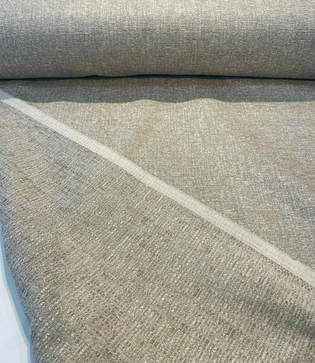 Fabricut Softhide Polyester Cotton Fabric - Beige Halo Slubbed Textured, 56" Width (1 Yard)
