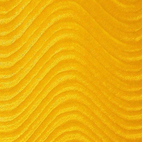 Yellow Wave Swirl Flocking Velvet Upholstery Fabric,