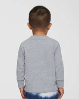 RADYAN® Toddler Cotton Jersey Long Sleeve Crewneck Tee - 3311