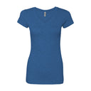 Bayside® Juniors' USA-Made V-Neck T-Shirt