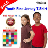 Tultex® Youth Fine Jersey Crew Neck Short Sleeve T-Shirt