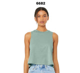 BELLA + CANVAS® Women's Racerback Crew Neck Crop Tank Top