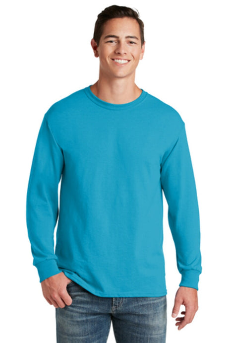 Gildan Heavy Cotton Long Sleeve Crewneck Cotton T-Shirt