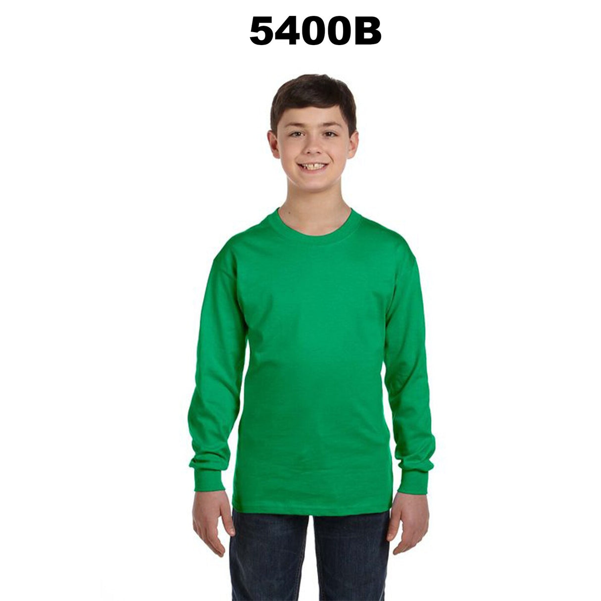 Gildan® Heavy Cotton Youth Crew-Neck Long Sleeve T-Shirt