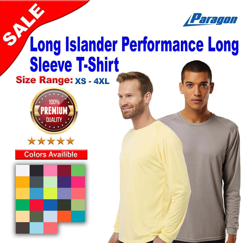 Paragon® Long Islander Performance Long Sleeve T-Shirt