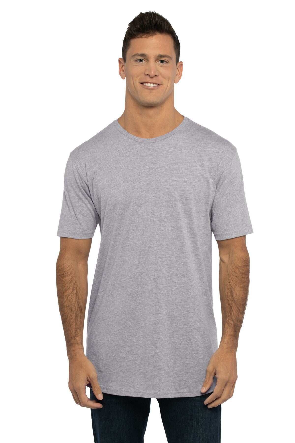 Next Level Apparel® Men's Crewneck Short Sleeve Cotton Long Body Tee
