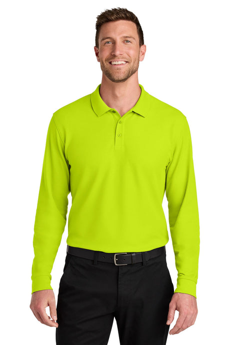 Port Authority® Wearever Signature Pique Long Sleeve Polo