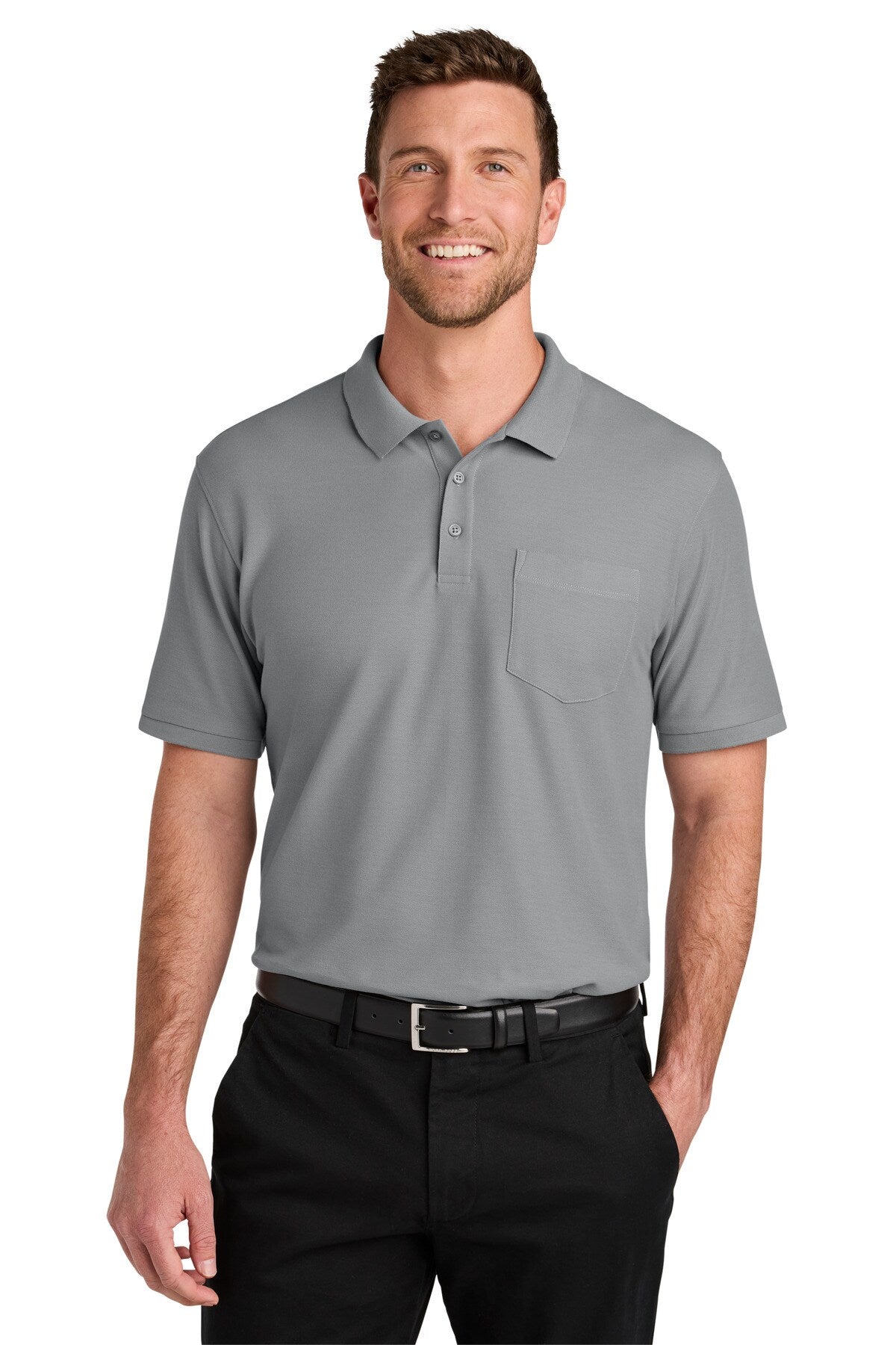 Port Authority® Wearever Signature Pique Pocket Polo