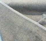 Fabricut Softhide Polyester Cotton Fabric - Shadow Gray Off White, Hint Of Dark Green, Slubbed Textured, 56" Width (1 Yard)