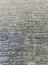 Fabricut Softhide Polyester Cotton Fabric - Shadow Gray Off White, Hint Of Dark Green, Slubbed Textured, 56" Width (1 Yard)