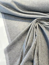 Fabricut Softhide Polyester Cotton Fabric - Shadow Gray Off White, Hint Of Dark Green, Slubbed Textured, 56" Width (1 Yard)