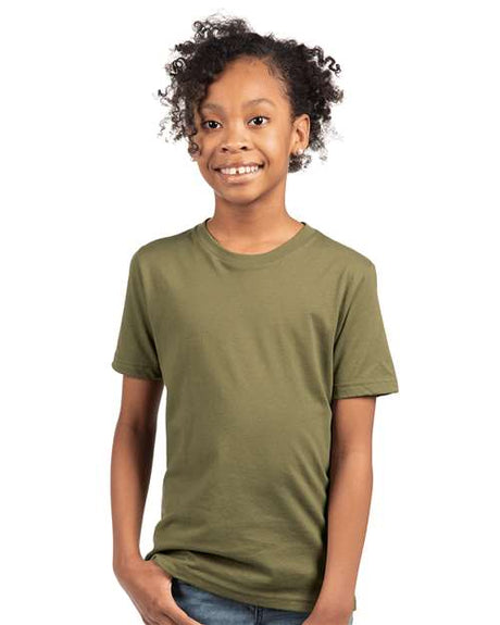 Next Level® Youth Cotton Crewneck Short Sleeve T-Shirt