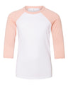 BELLA + CANVAS® Youth Three Quarter Sleeve Baseball Tee - 3200Y